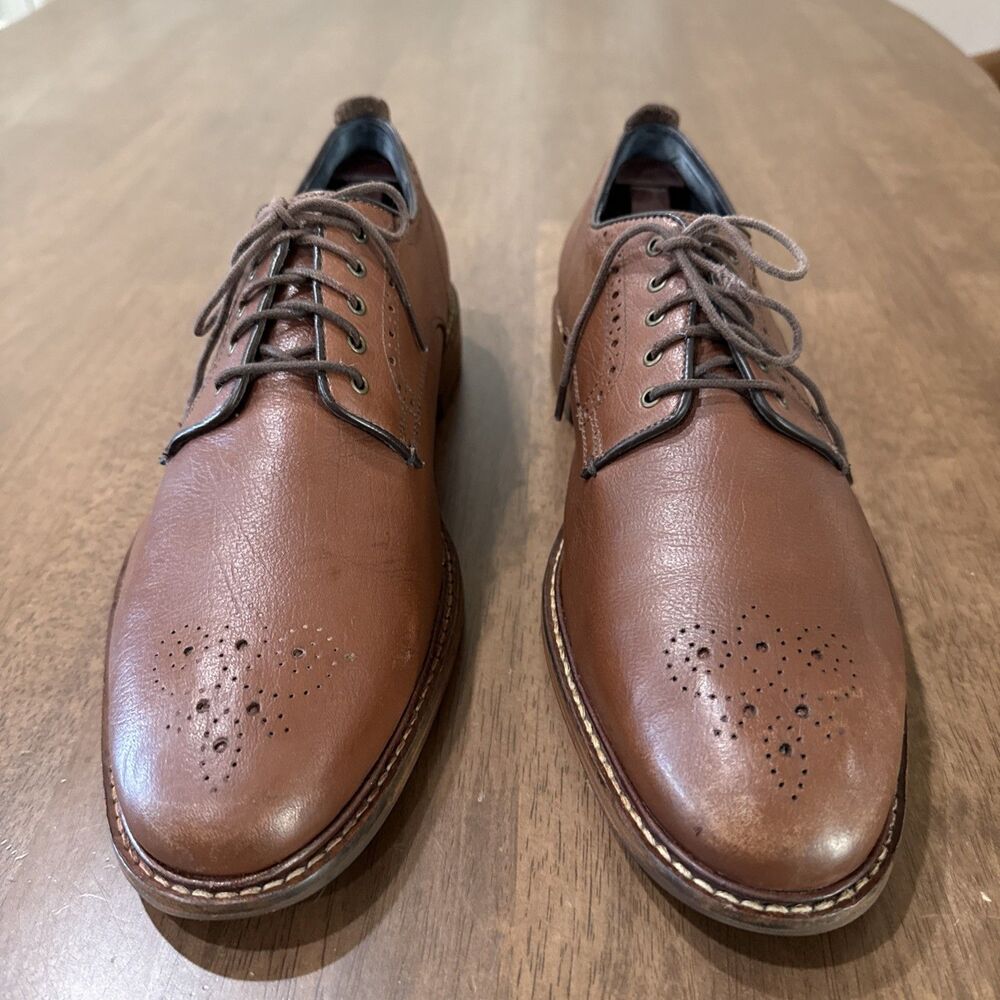 Cole Haan Kennedy Grand OS Men’s 10.5M Brown Leather Medallion Oxford C25229